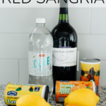 ingredients for sangria with text overlay